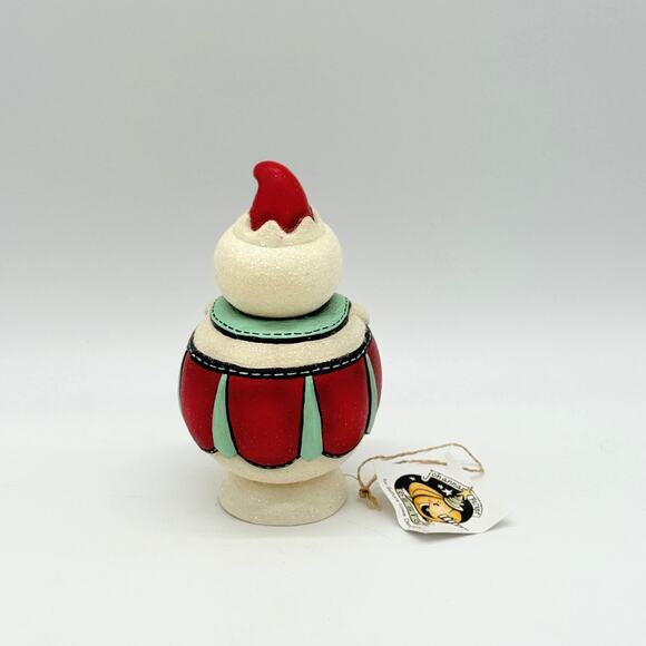 Bethany Lowe Johanna Parker Double Cane Candice Jolly Jar Snowman Christmas - Picture 6 of 8